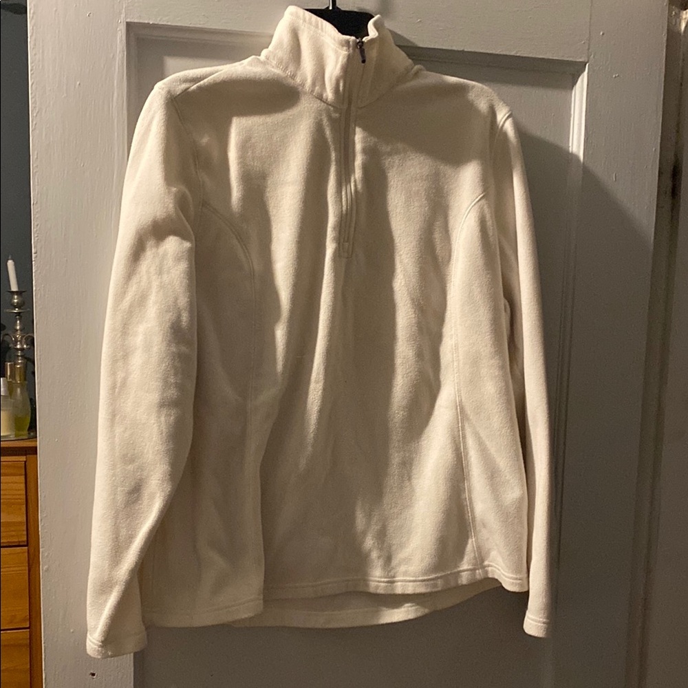 Cozy White Fleece Pullover